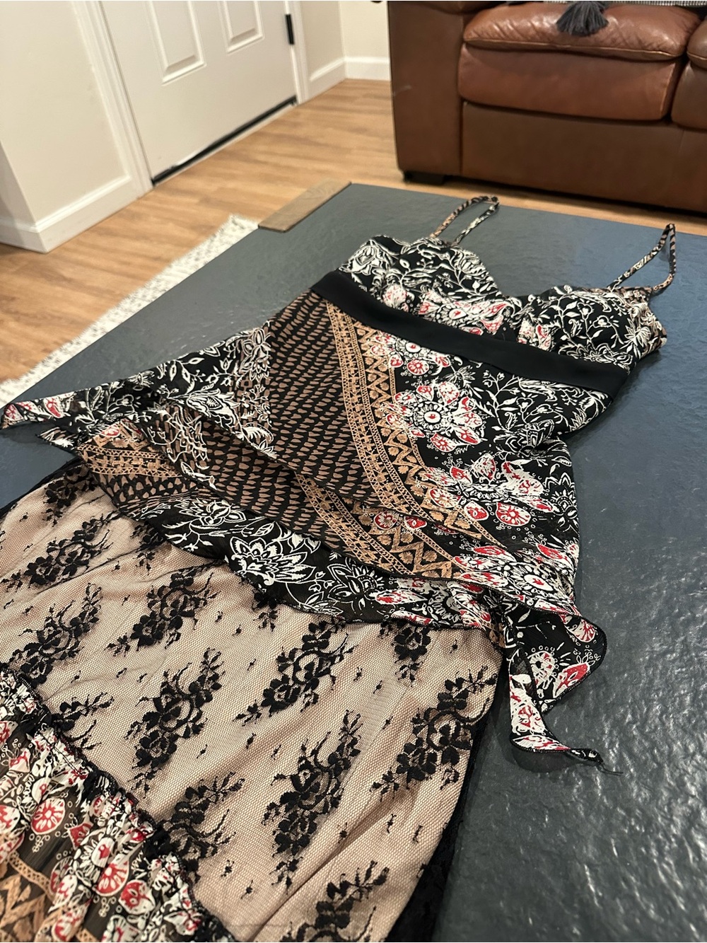 NWT Y2K Trixxi Set—Floral Lace Skirt and Top VTG Set
